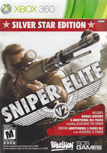 Sniper Elite Xbox 360 Silver Star Edition Solo Disco (Usado)