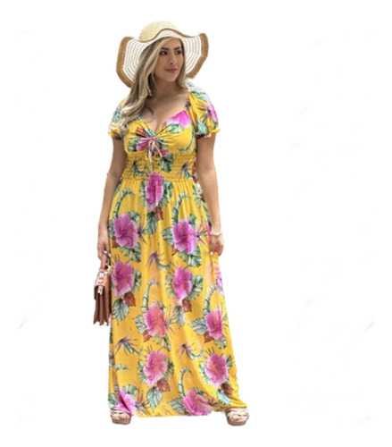 Vestidos Largos Playeros Frescos Para Dama Moda Juvenil