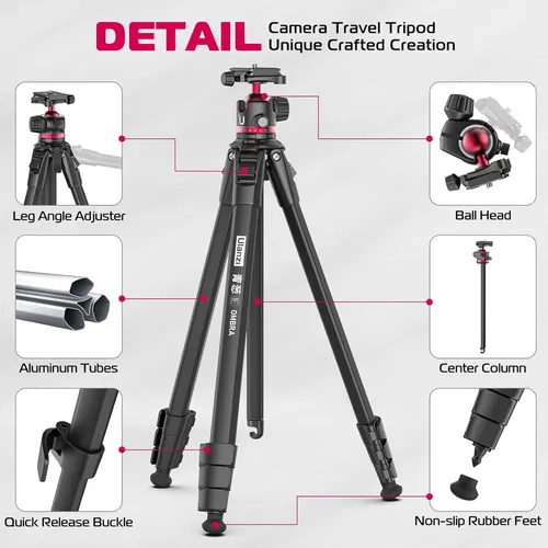 Ulanzi Mt-55 Ombra - Trípode De Viaje Profesional De 62.5 Pu