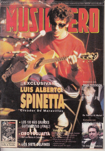 1997 Luis Alberto Spinetta Tapa Y Entrevista Musiquero Nº135