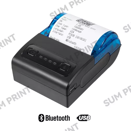 Impresora Portátil Bluetooth Térmica Inalámbrica Ticket 58mm