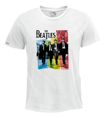 Camiseta Estampada The Beatles Rock Pop Banda Música Ink2