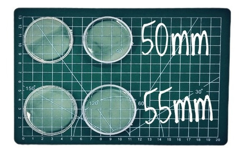100 Lentes/vidrilhas - 50-50mm+50-55mm P/ Futebol De Botão