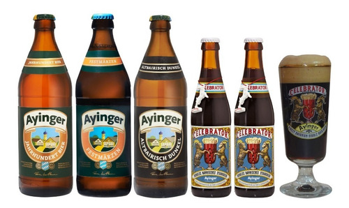 Imagen 1 de 6 de 5 Cervezas Alemanas Ayinger + Copa