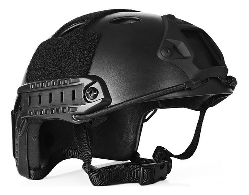 Casco Tactico Fast Emerson Negro Airsoft Gotcha Moto