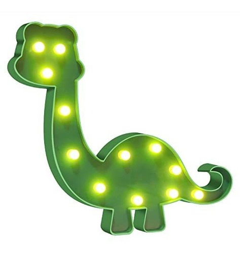 Dinosaurio Luz Decoración Lampara Marquesina Verde Fiesta