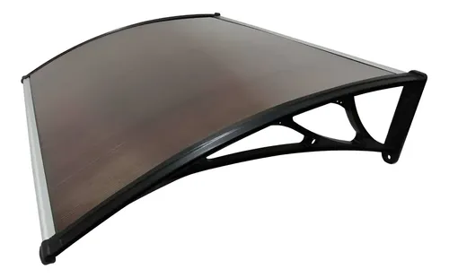 Techo Para Puerta Policarbonato Café 125x70cm Toldo Sombra