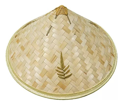 6 Sombrero Gorro Tradicional, Bambú Chino Decoración De Hoja