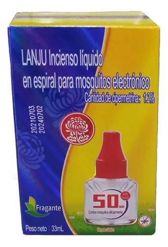 Incienso Liquido Para Aparato Emanador Repele Mata Zancudos