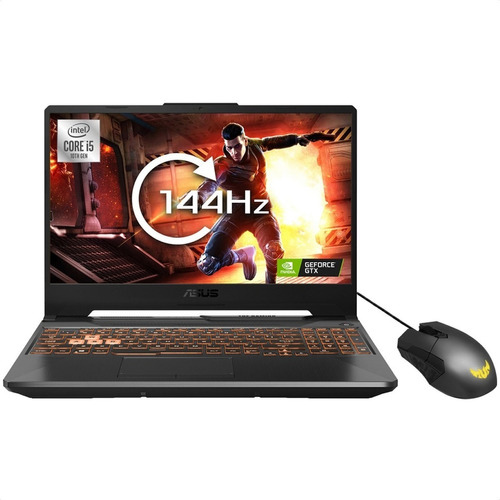 Laptop  gamer  Asus TUF Gaming FX506LH negra 15.6", Intel Core i5 10300H  8GB de RAM 512GB SSD, NVIDIA GeForce GTX 1650 144 Hz 1920x1080px Windows 10