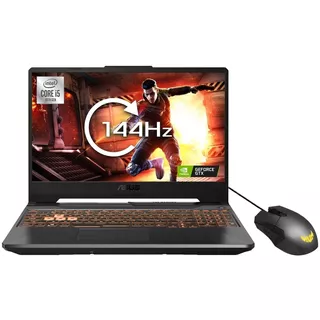 Laptop gamer Asus TUF Gaming FX506LH negra 15.6", Intel Core i5 10300H 8GB de RAM 512GB SSD, NVIDIA GeForce GTX 1650 144 Hz 1920x1080px Windows 10