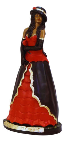 Imagem Pomba Gira Rainha Do Cabaré 40 Cm Gesso Resinado Cor Vermelho