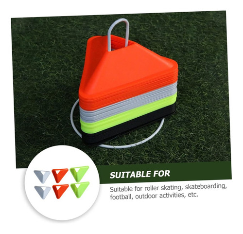 20 Piezas Disco De Entrenamiento De Fútbol Disco Triangular