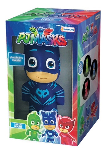 Lámpara Velador Luz Noche Pj Masks Heroes Pijama Catboy Geck