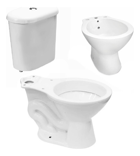 Kit Inodoro Largo Domani Piazza Mochila Bidet 1 O 3 Agujeros