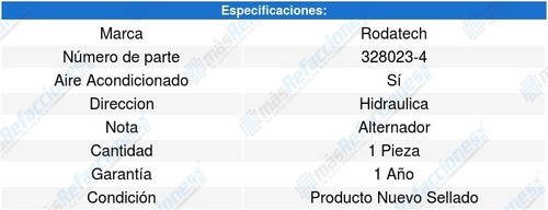 Banda Accesorios Bmw 325i 3l L6 01 A 06 Rodatech 5640276