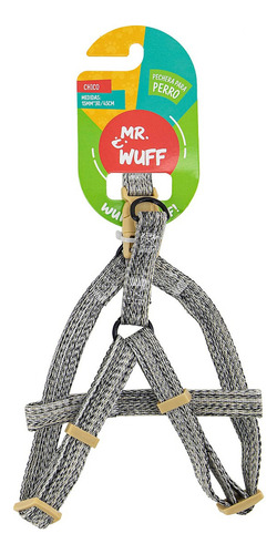Pechera Arnes De Seguridad Para Perros Resistente Mr Wuff Gris S