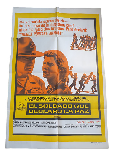 Póster Cine Color Afiche Drama 70x110 Cm El Soldado Paz (Usado)