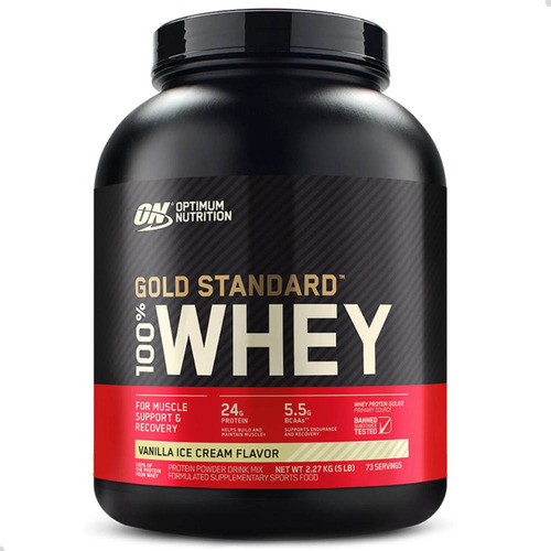 100% Whey Gold Standard 5lbs | 2,27kg - On Optimum Baaunilha