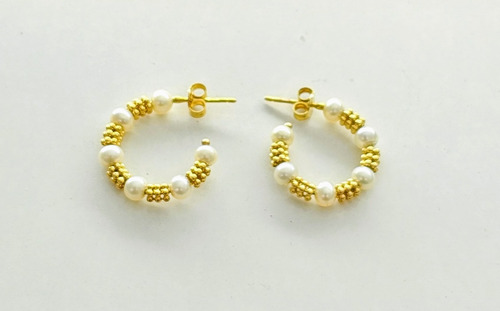 Aretes Oro 14k Italy X989 (Usado)