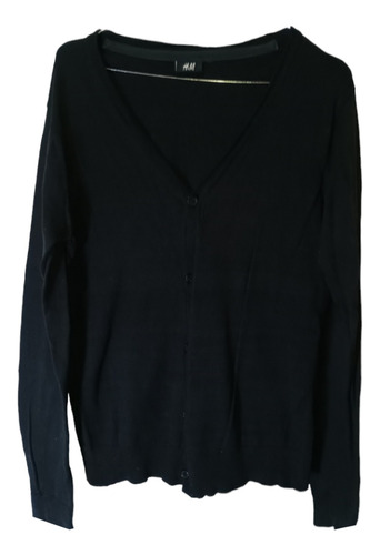 Saco Negro Talle M/g Marca H&m 