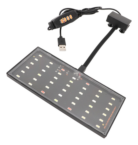 Pinza Para Pecera Para Acuario, Alimentada Por Usb, Led Regu