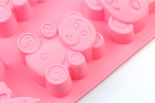 Imagen 6 de 6 de Molde Silicona Conejitos Ositos Mariposas - Repostería Jabón