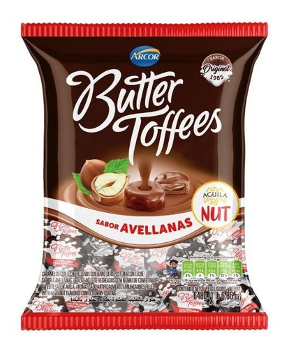 Butter Toffees Nut Avellanas X648 Grms *golosinas Del Sur*