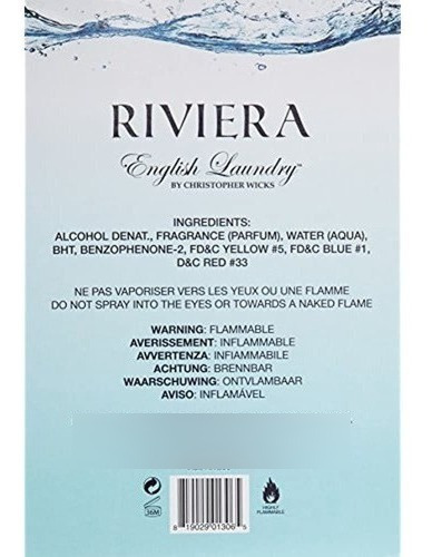 Ingles Riviera Eau De Toilette De Lavanderia 68 Fl Oz