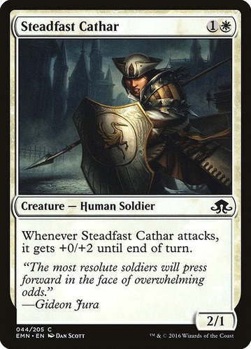 Playset Cartas Magic Steadfast Cathar X4 Emn Mtgbsas