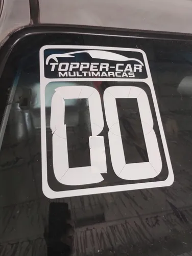 Número Em Adesivo Para Loja De Carro