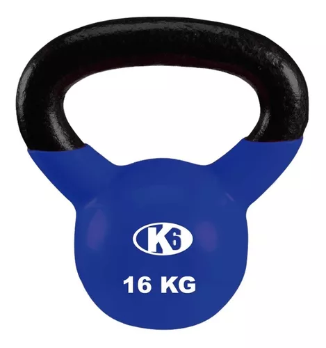 Kettlebell 16kg - Pesas rusas de PVC rellenas