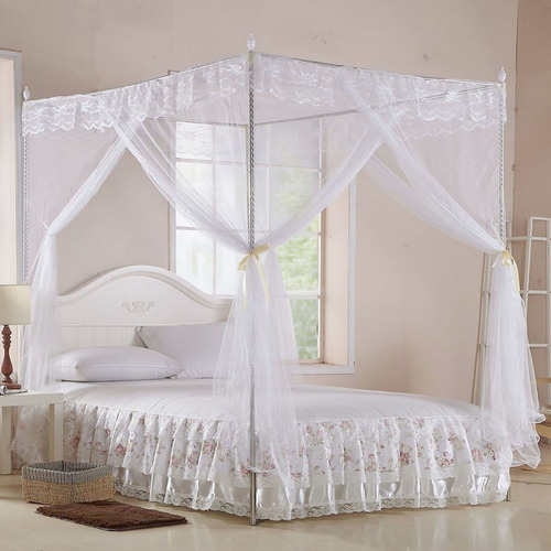 Cortina De Cama De Lujo Princess Con Tres Aberturas Laterale