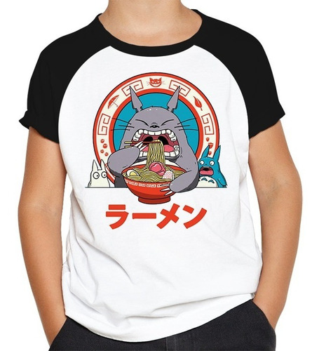 Remera De Niño Totoro Ranglan