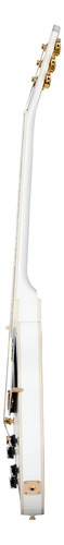 Guitarra Eléctrica EpiPhone Les Paul Custom White Con Funda Color Blanco Orientación De La Mano Diestro