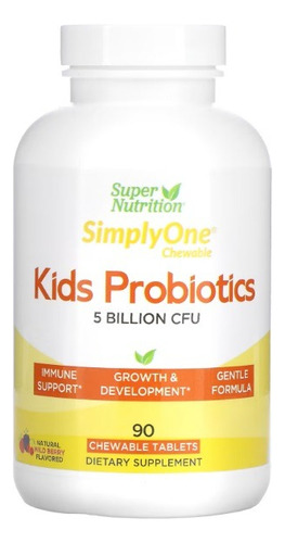 Kids Probiotics Wild Berry Flavor 5 Billion 90 Tabletas