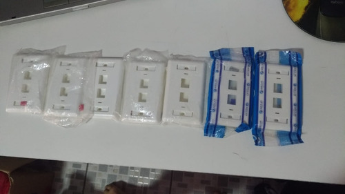 Espelho  4x2 2 Saidas Rj45, 7 Pçs 