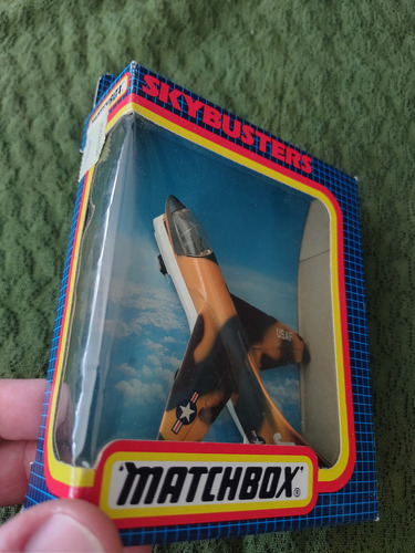 Avión Sb-2 Corsair A7d, Matchbox Skybuster 1:64 Verde (Usado)