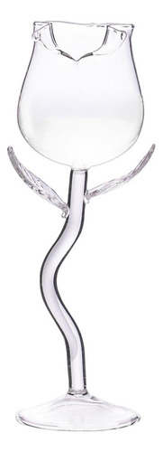 . Copas De Vino Exquisitas Con Forma De Flor De Rosa Para