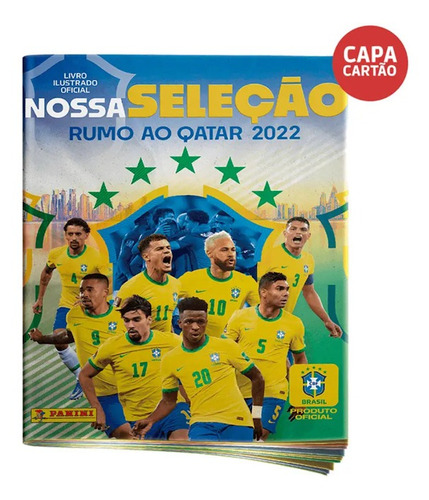 Nossa Seleção: Rumo Ao Qatar 2022 Álbum Capa Cartão Panini (Usado)