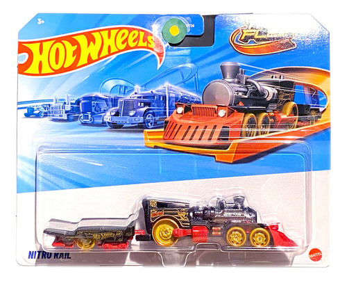 Hot Wheels Track Fleet Nitro Rail Negro