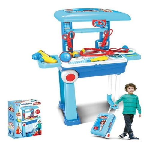 Set Medico Para Niños 2 En 1 Little Doctor Convierte Maletín