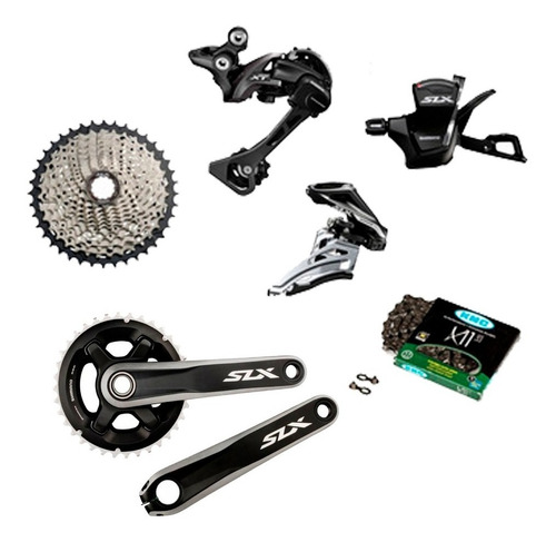 Grupo Shimano Slx Xt 2x11 Boost Pata Shifter Piñon Plato