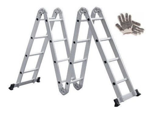 Guantes Y Escalera De Aluminio Articulada 4x4