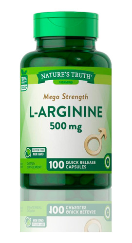 L-arginine 500mg Nature's Truth 100 Caps