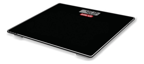 Balanza Digital San Up Bg221 Vidrio Templado Slim 150kg Color Negro