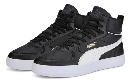 Imagen 4 de 4 de Tenis Puma Caven Mid Negro/blanco Mod.385843-02 + Original +