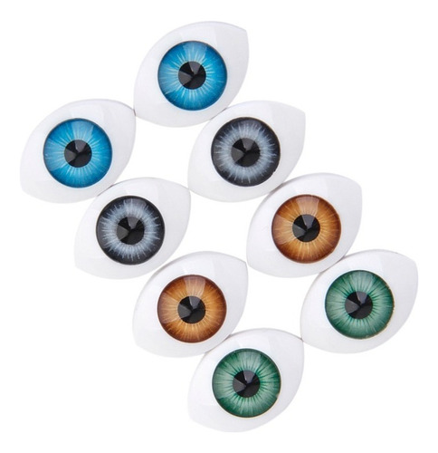 Dollfie Ojos Ojos Ojos Ojos Ovalados, 8 Unidades, Iris, Oval