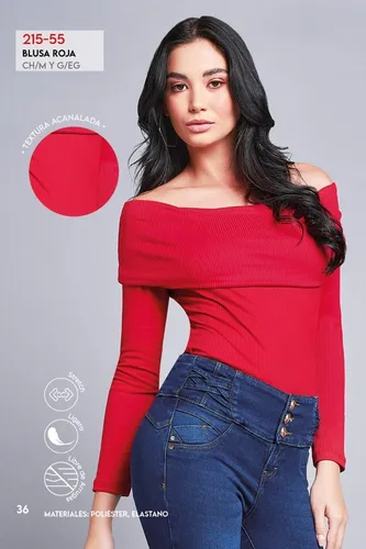 Blusa Casual Larga Roja Para Devendi Denim Co.