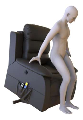 Imagen 3 de 10 de Sillon Reclinable Sofa Poltrona Elevacion Ortopedico